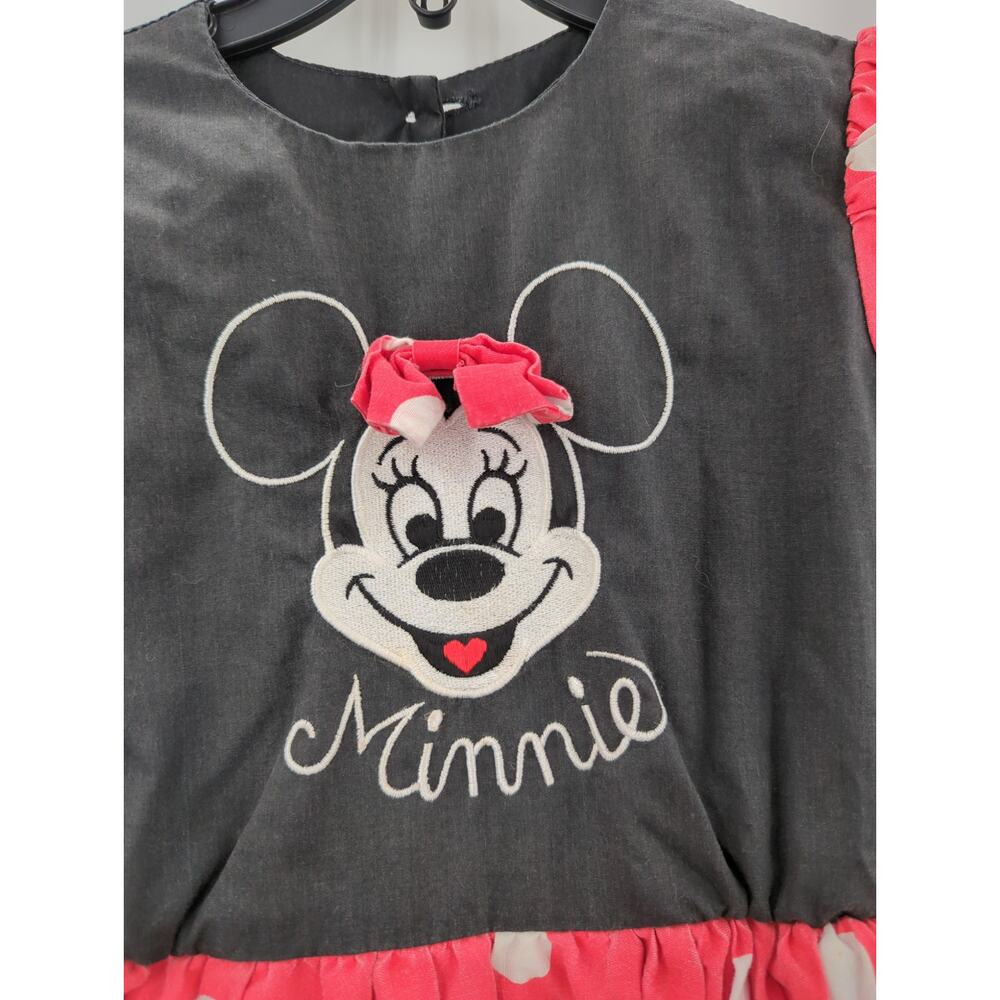 Vintage Disney Character Fashions Minnie Mouse Polka Dot Dress toddler Size 4T - Picture 2 of 7